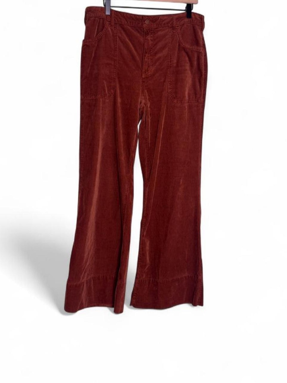 Pilcro - Rylan High Rise Corduroy Flare - Rust Brown - Picture 2 of 6